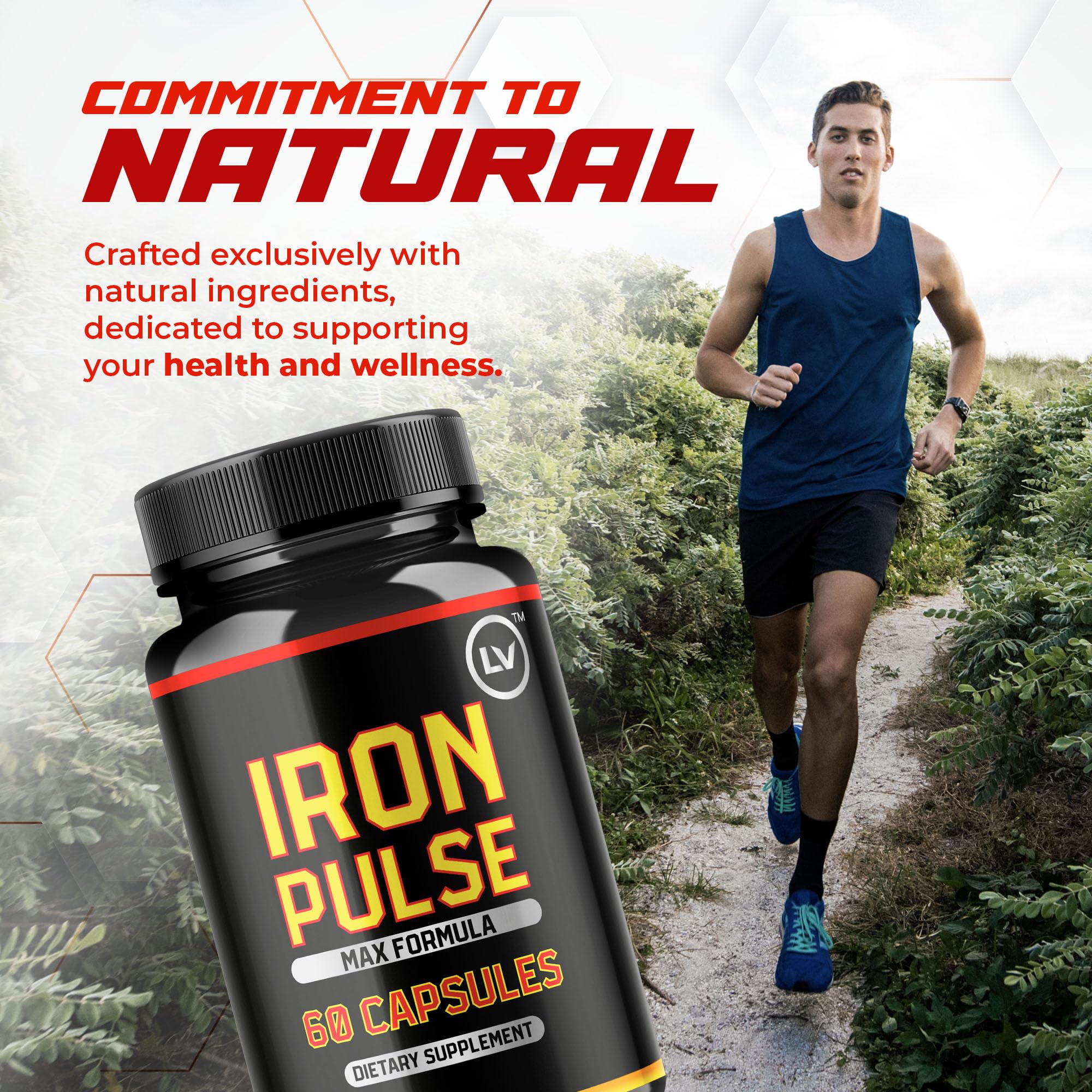 LIVORKA IronPulse Capsules (3 Pack) – IronPulse Max Formula, 180 Capsules