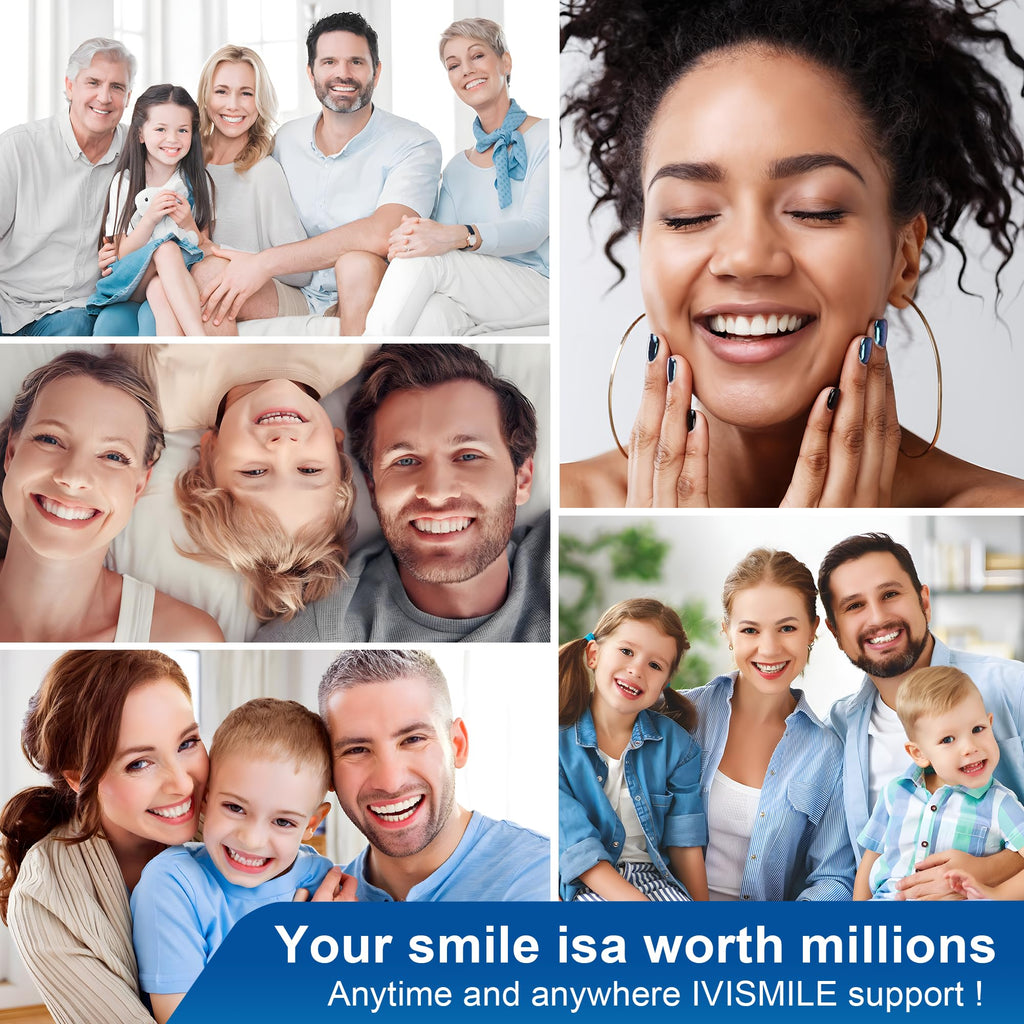 LUCKIN SMILE 10x3ml Whitening Gel Refill – 44% Carbamide Peroxide, 60 Treatments, Sensitive Teeth