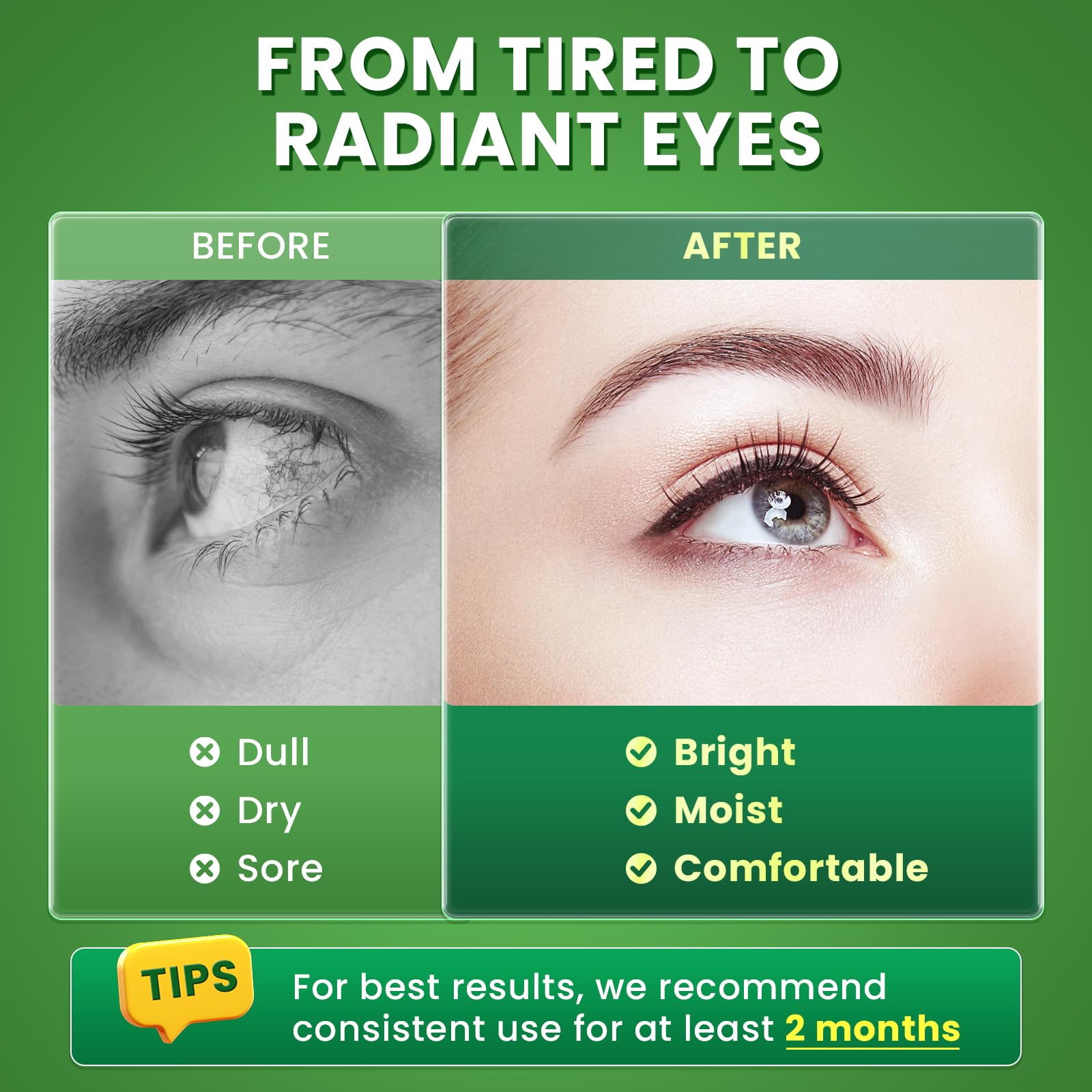 Lutein & Zeaxanthin Supplements - AREDS 2 Eye Vitamins | 120 Capsules