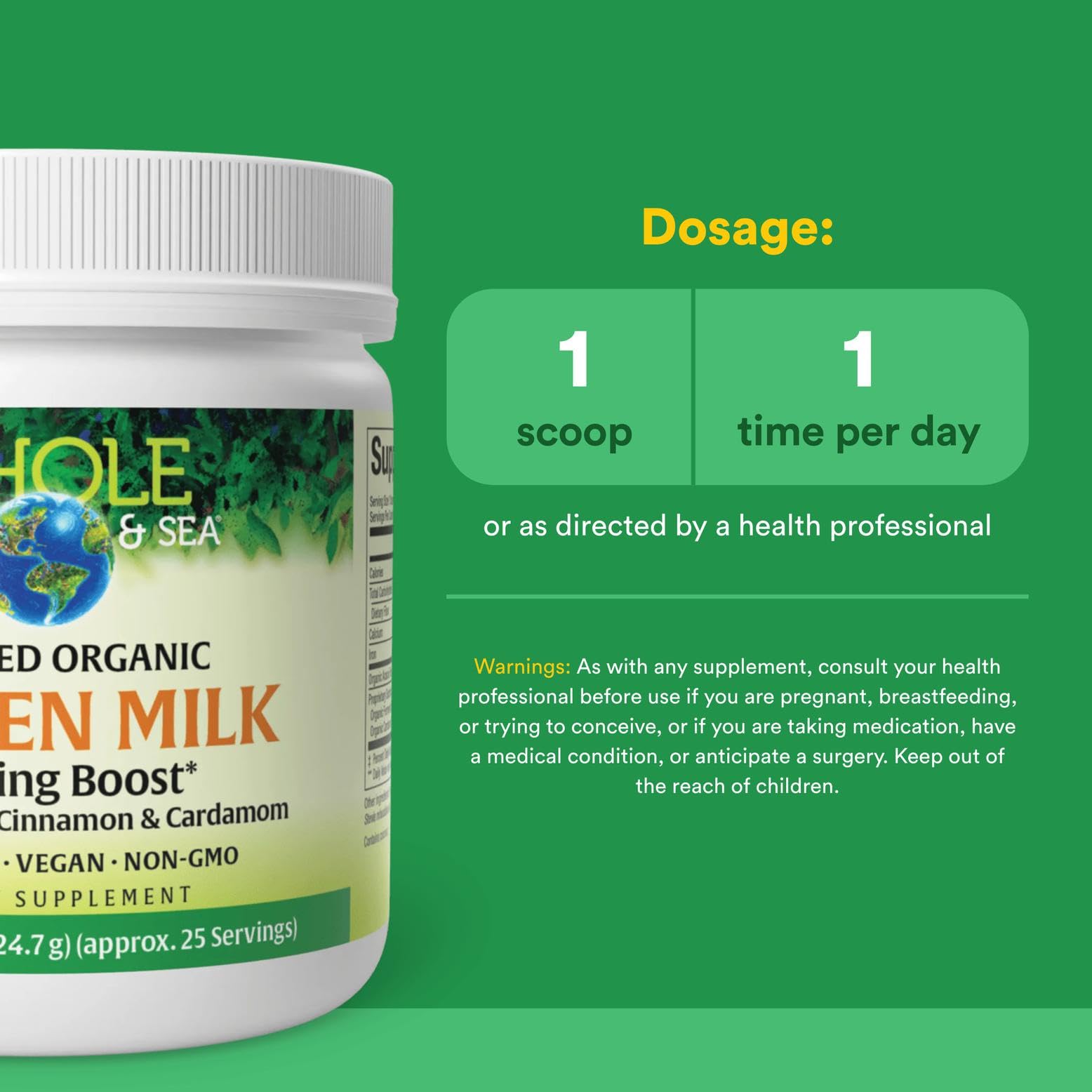 Whole Earth & Sea by Natural Factors — Energize Adrenal Boost with Maca Root & Ashwagandha, 6.2 oz Powder