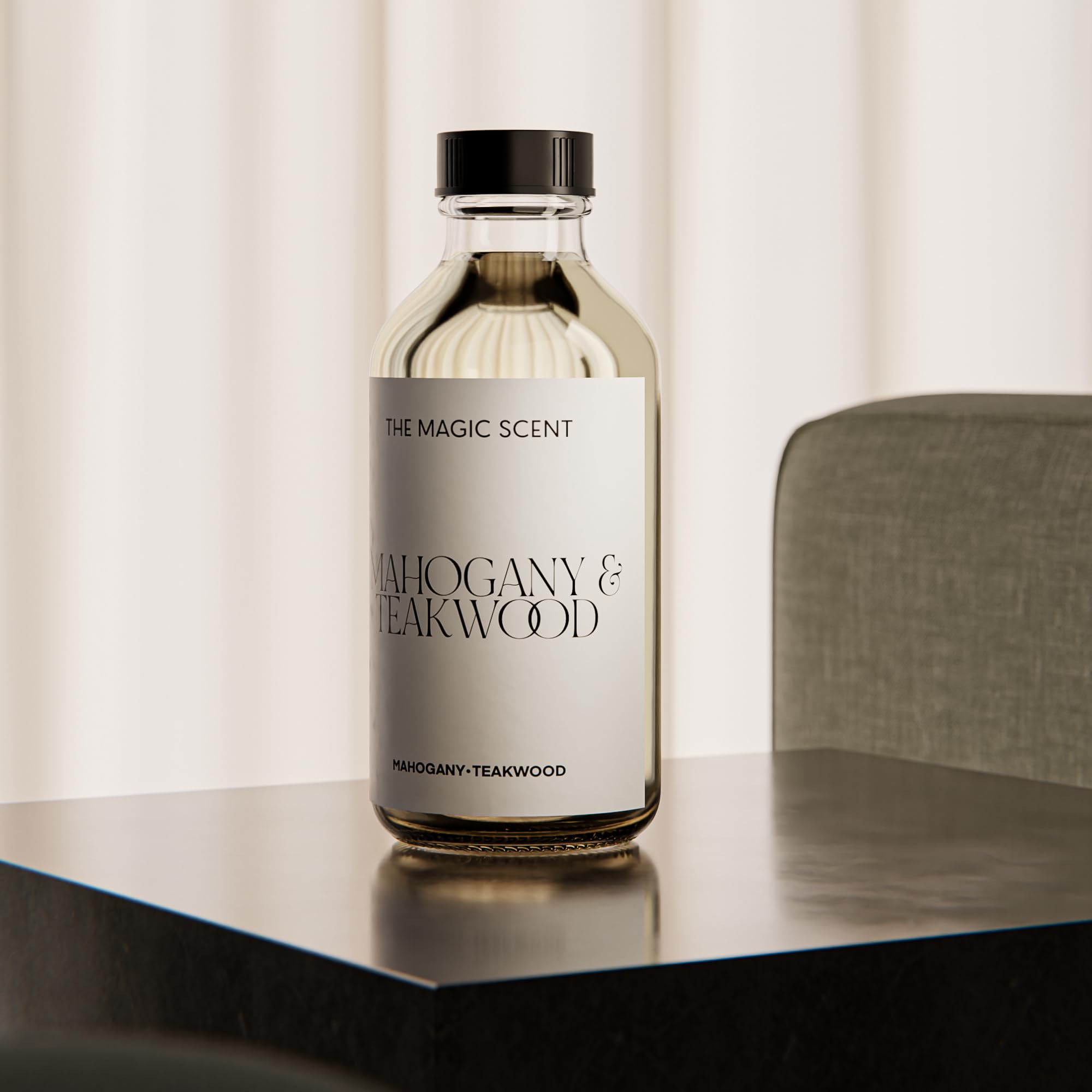 The Magic Scent Mahogany & Teakwood Diffuser Oil – Luxury Hotel & Home Fragrance (8.5 fl oz / 250 mL)