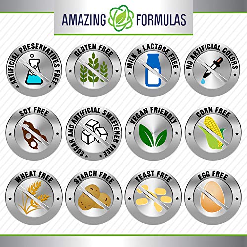 Quercetin 500mg 120 Veggie Capsules - Non-GMO & Gluten Free | Amazing Formulas