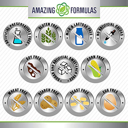 Amazing Formulas Magnesium Citrate 200 mg - 240 Count | Non-GMO, Gluten Free, Made in USA