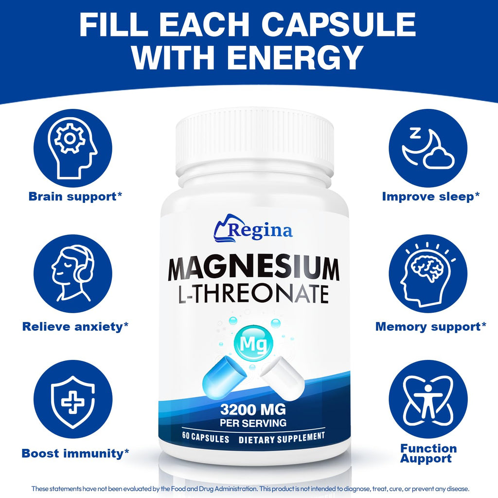 Neuro Magnesium L-Threonate Capsules | Brain Health & Focus Supplement