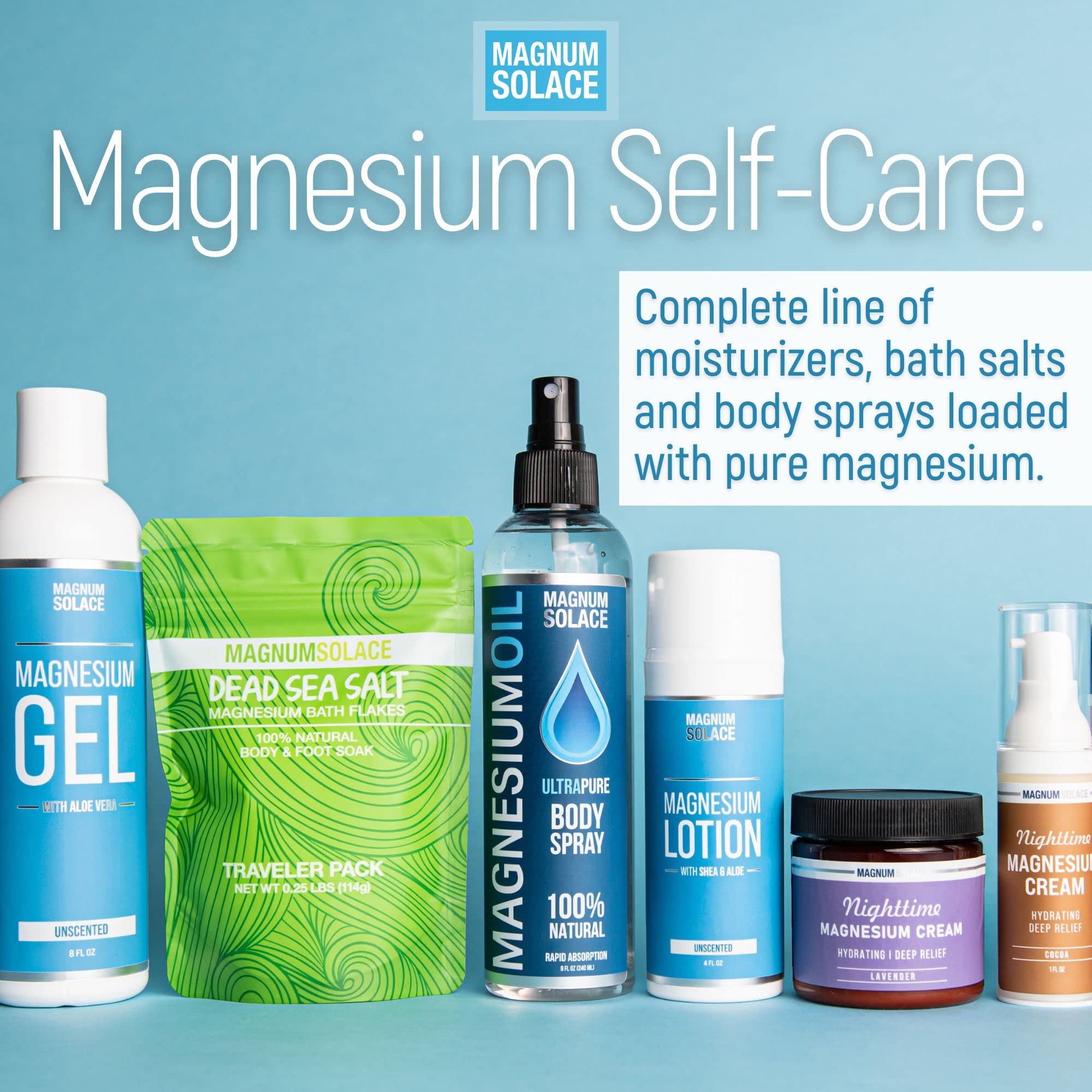Magnesium Lotion – Super Concentrated with Aloe & Shea (Made in USA, Hibiscus)