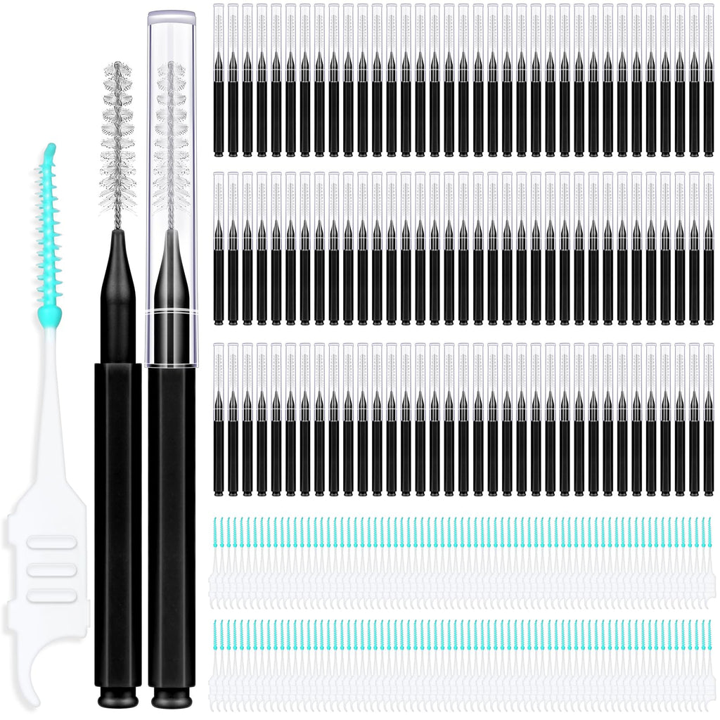 MAPVOLUT 200-Piece Interdental Brush Set for Braces - Travel-Friendly Oral Care