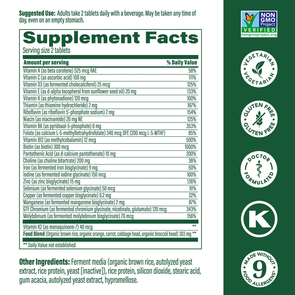 MegaFood Women's 40+ Advanced Multivitamin - Dr Formulated, Vegetarian, 60 Tabs