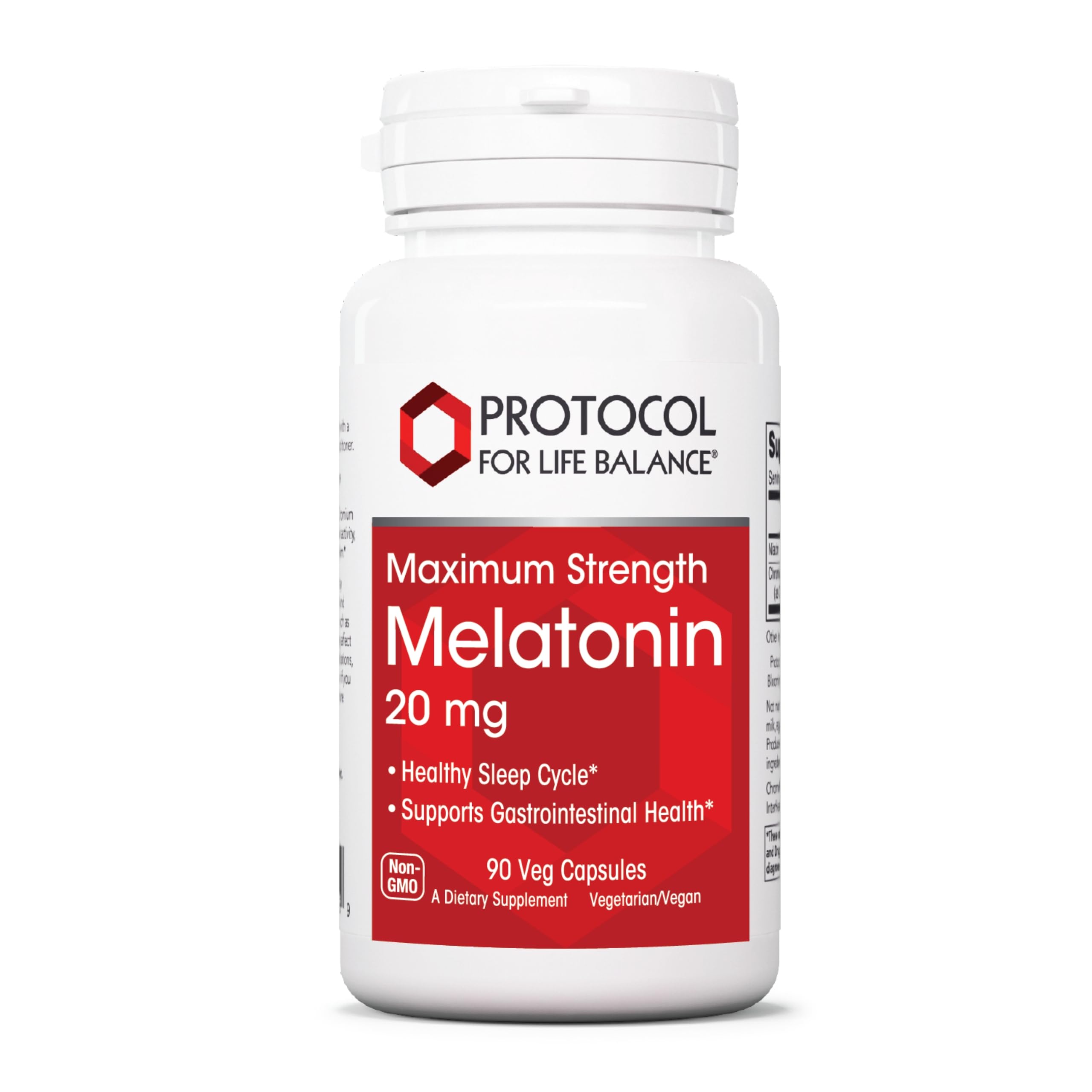 Melatonin Maximum Strength 20 mg – Sleep Support for Adults | 90 Veg Capsules