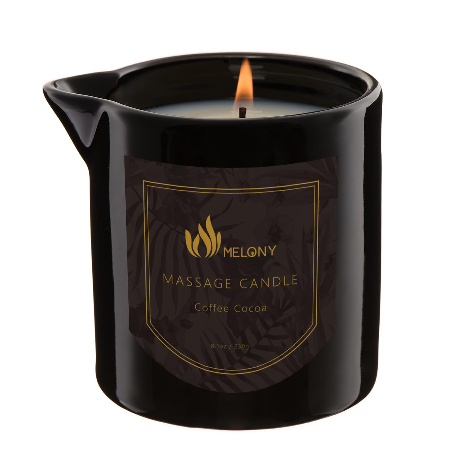 MELONY Massage Oil Candle for Pure Relaxation - 8.1 oz | Home Spa Gift