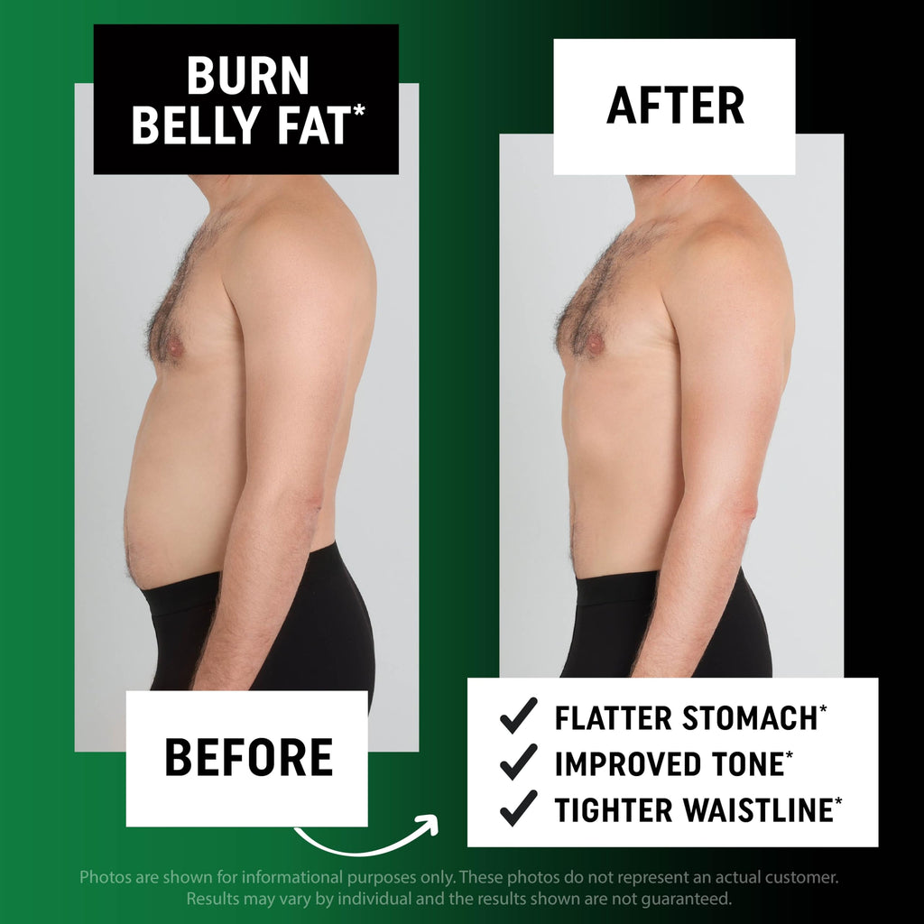 Men's Fat Burner Gummies for Weight Loss | Green Tea, Garcinia Cambogia & Ketones | Apple Flavor | 60 Gummies