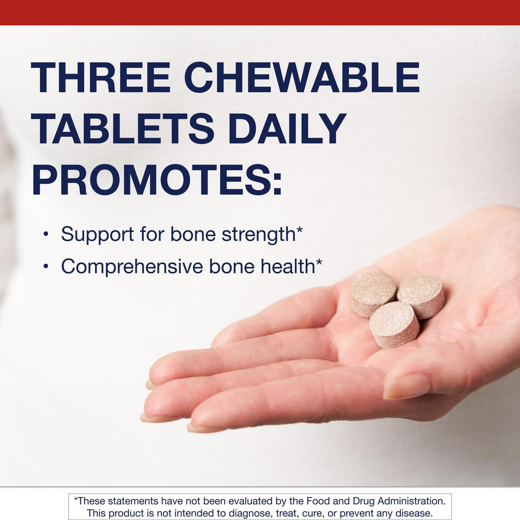 Metagenics Bone Builder Chewable Supplement – Calcium, Vitamin D & Magnesium for Bone Strength & Teeth Health – Non-GMO, Gluten-Free – 90 Chewable Tablets