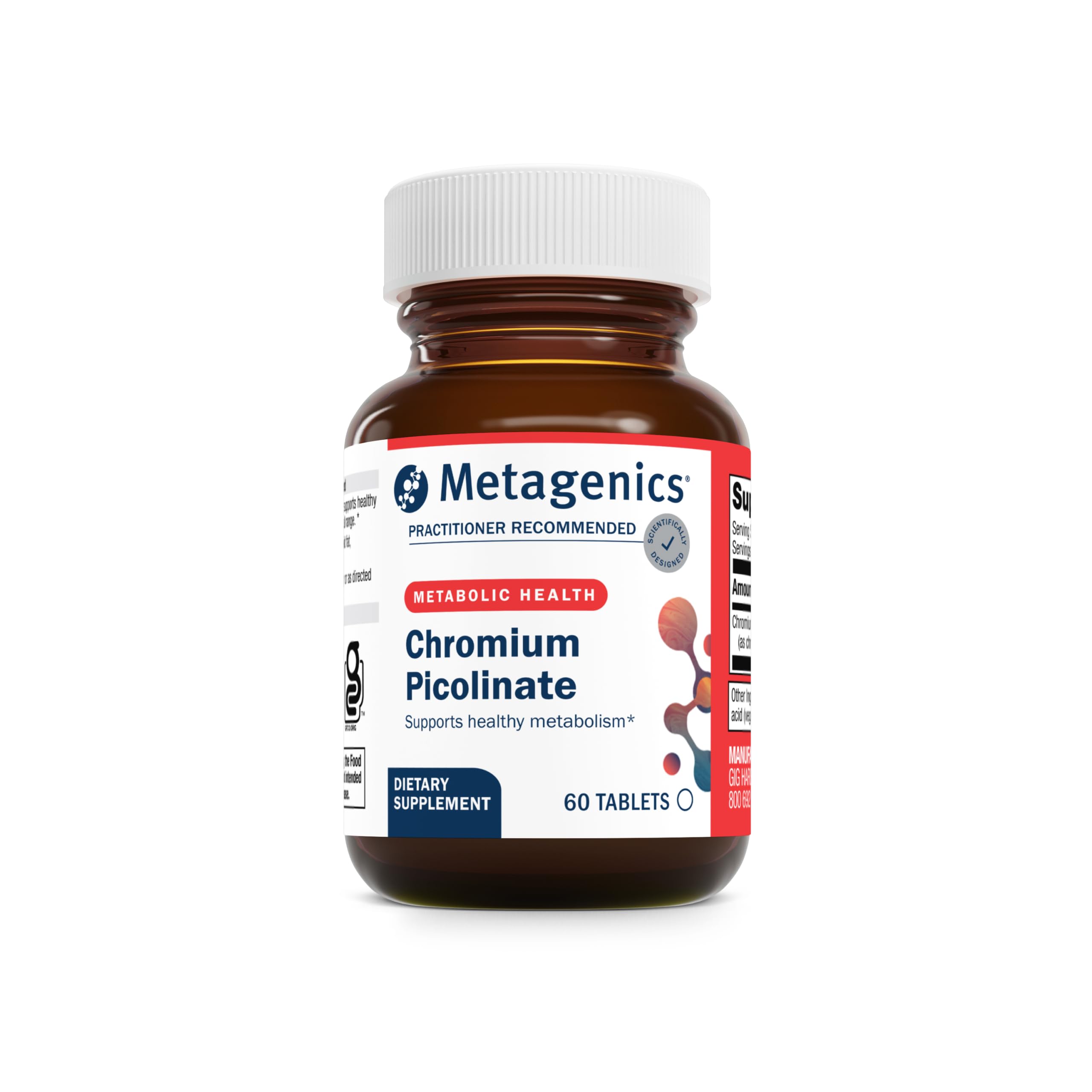 Metagenics Chromium Picolinate – Bioavailable Chromium for Metabolism Support* | 200 mcg, 60 Tablets