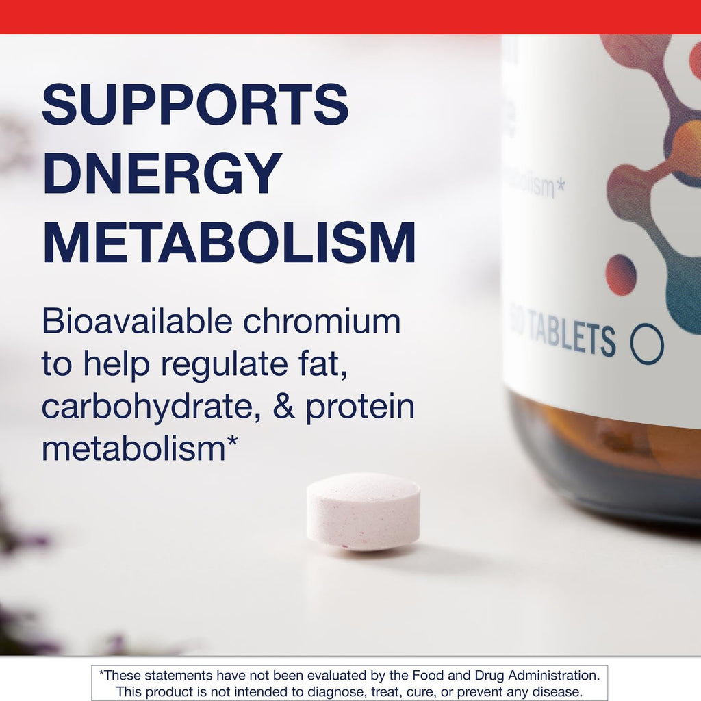 Metagenics Chromium Picolinate – Bioavailable Chromium for Metabolism Support* | 200 mcg, 60 Tablets