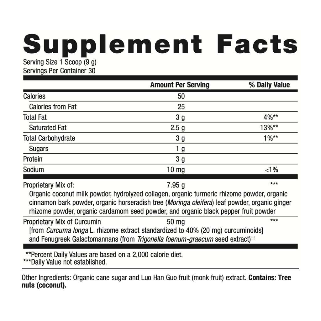 Metagenics Golden Fusion CurQfen Curcumin with Grass-Fed Collagen Peptides - 30 Servings