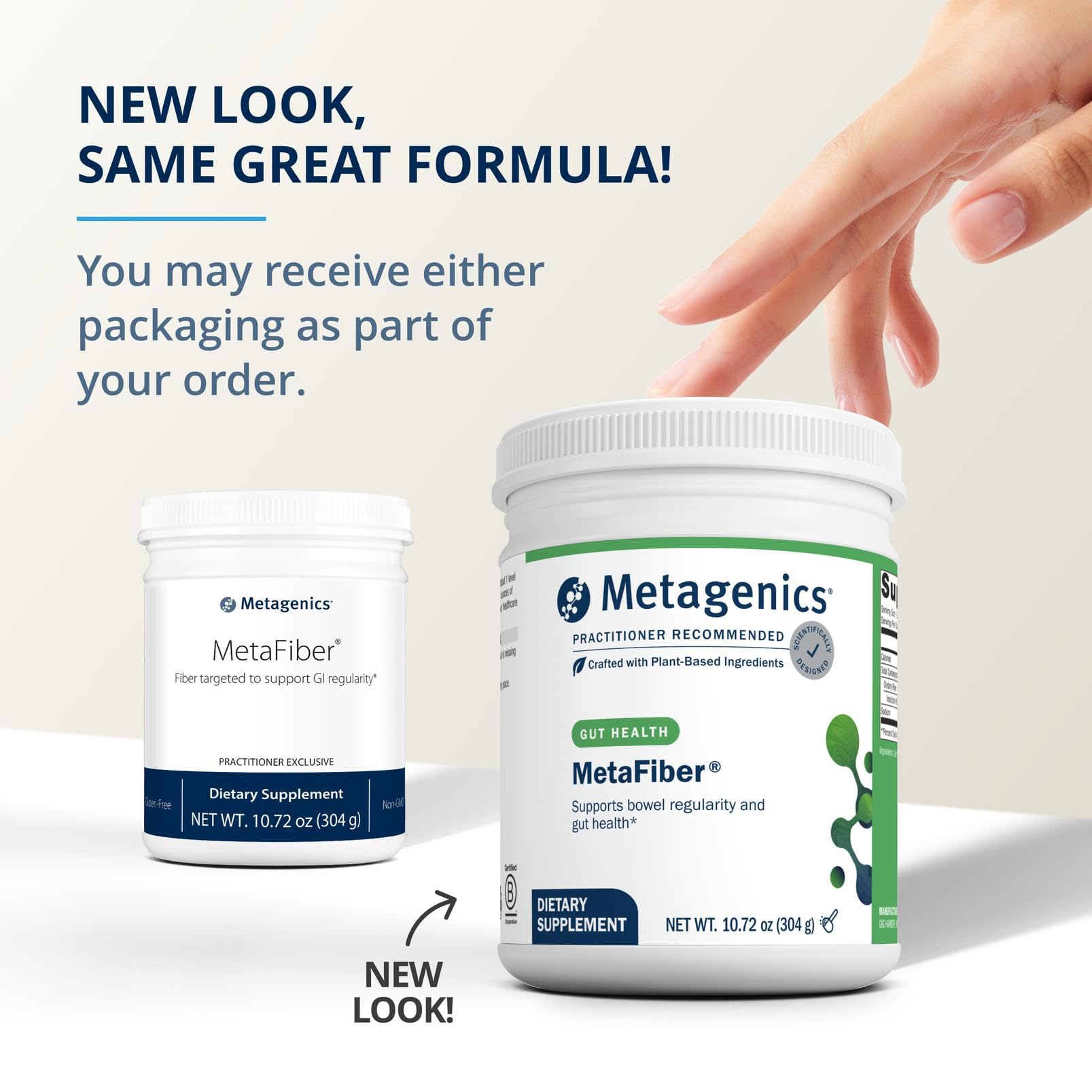 Metagenics MetaFiber 6 g Dietary Fiber – GI Regularity & Constipation Relief | 10.72 oz