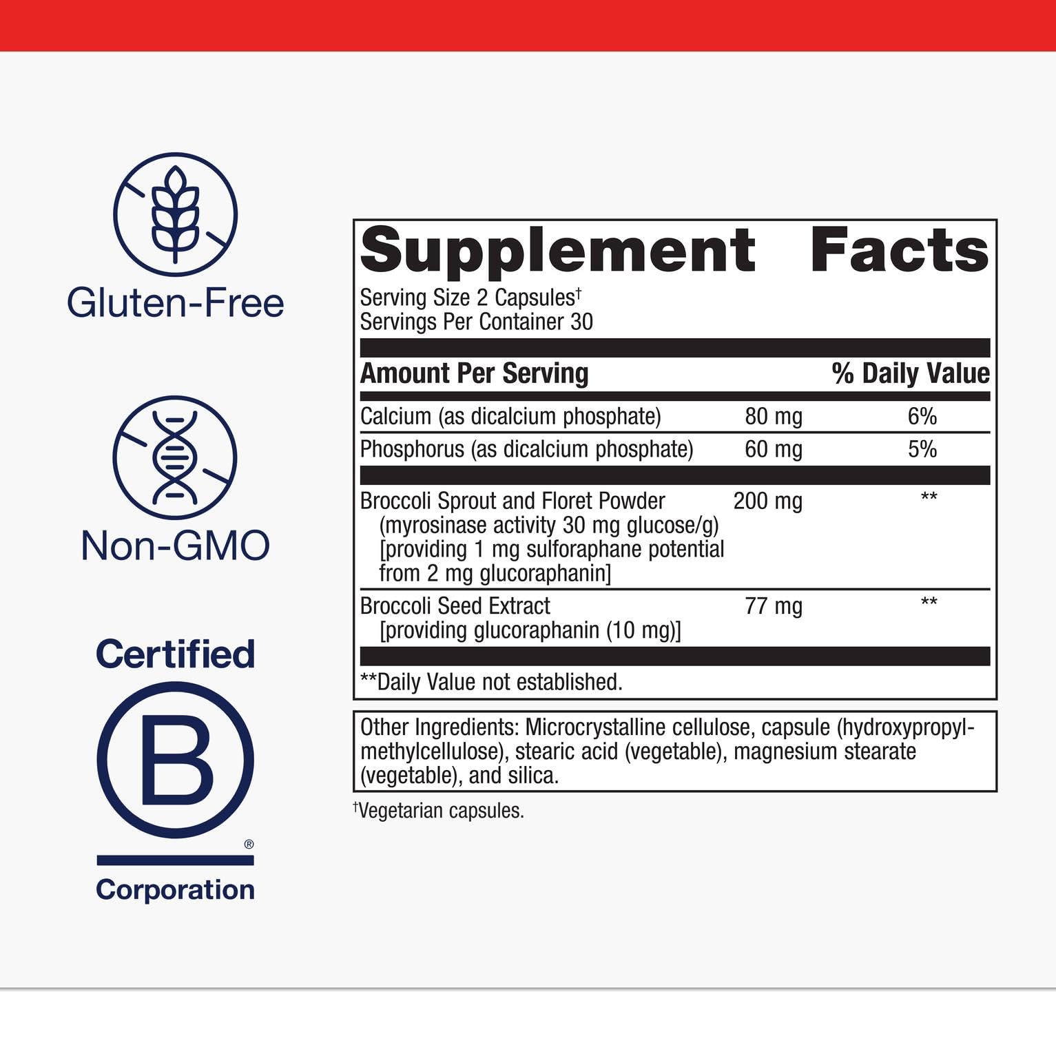Metagenics SulforaClear – Detox & Antioxidant Support with Broccoli Sprout (60 Capsules)