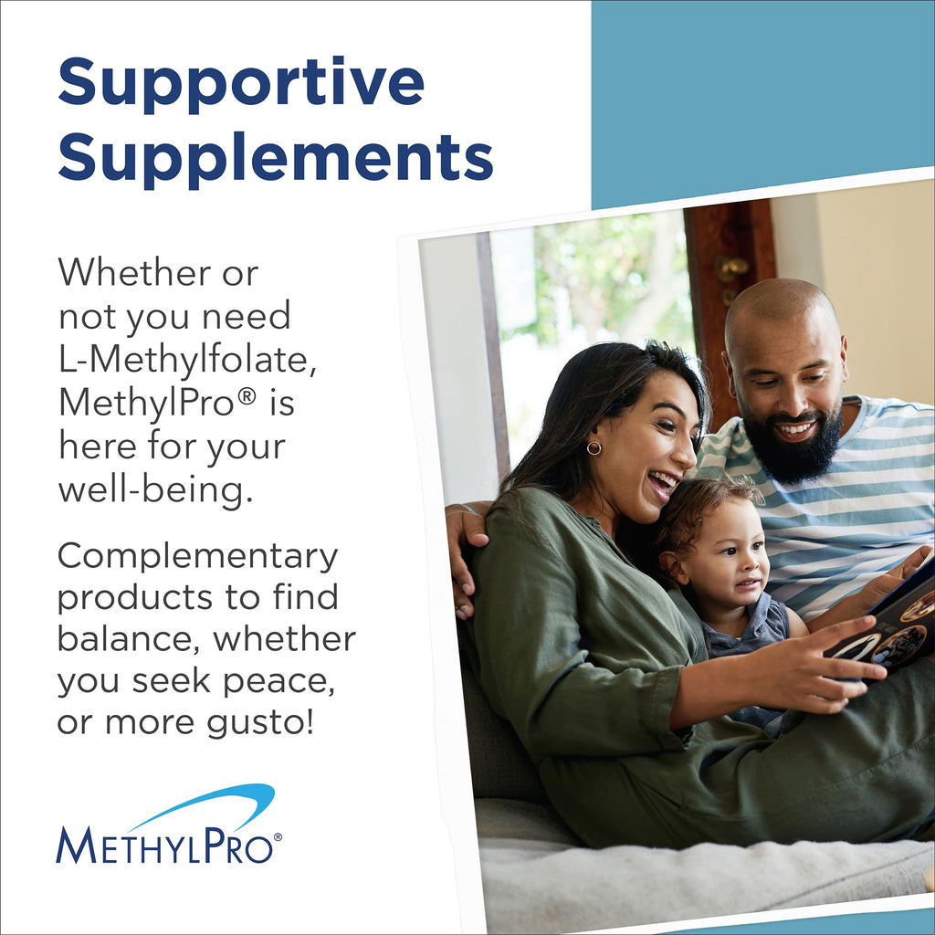 MethylPro B-Complex + L-Methylfolate 15 mg | Vegan B Vitamin Complex for Energy & Nerve Support