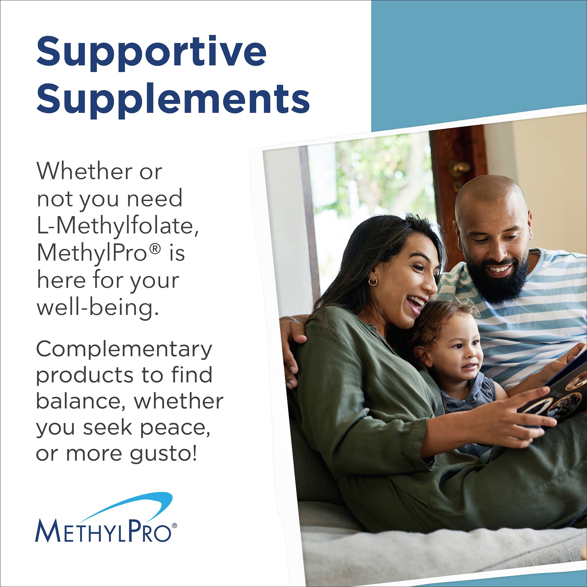 MethylPro B-Complex + L-Methylfolate 15 mg | Vegan B Vitamin Complex for Energy & Nerve Support