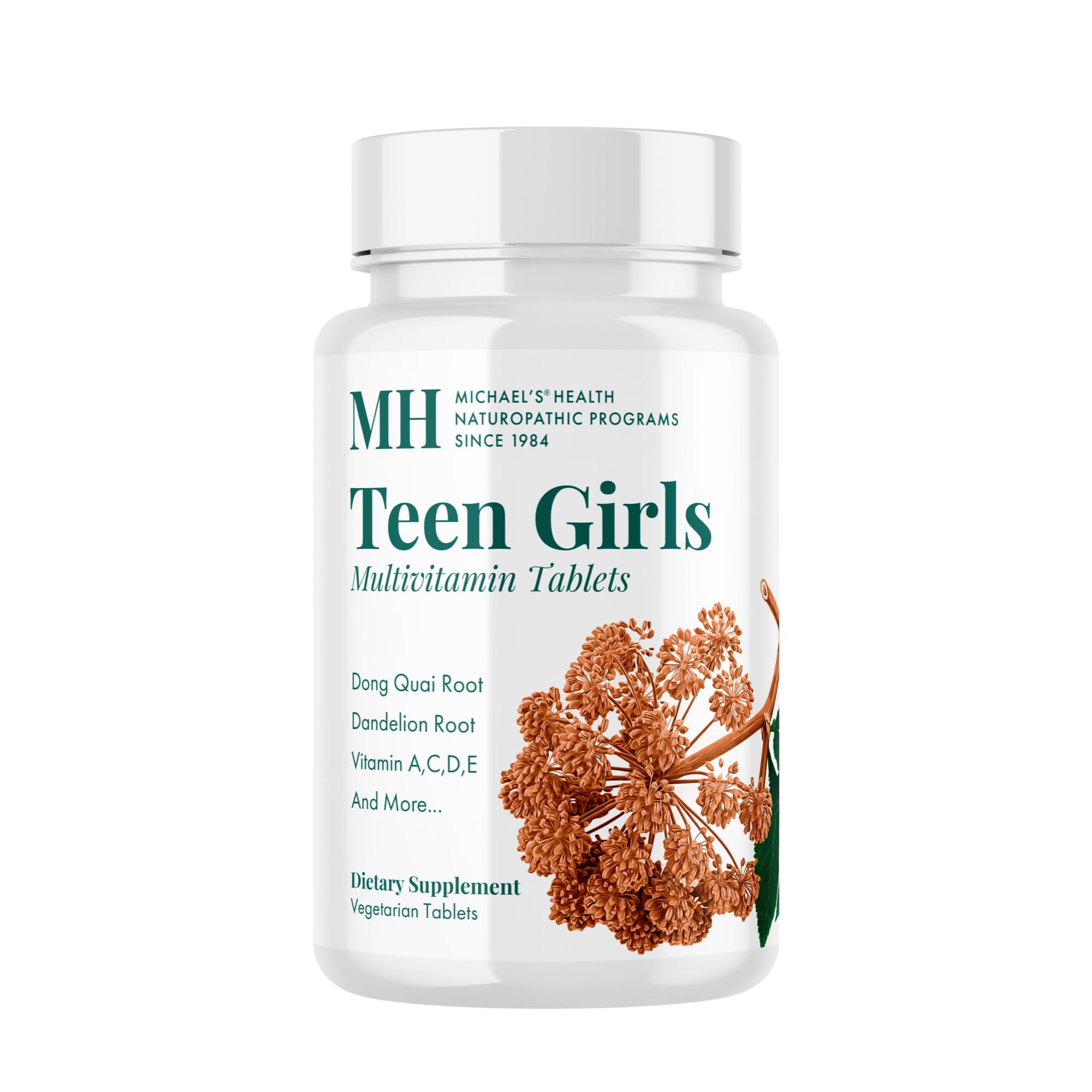 MICHAEL'S Health Teen Girls Multivitamin - 90 Vegetarian Tablets - Kosher, B Complex
