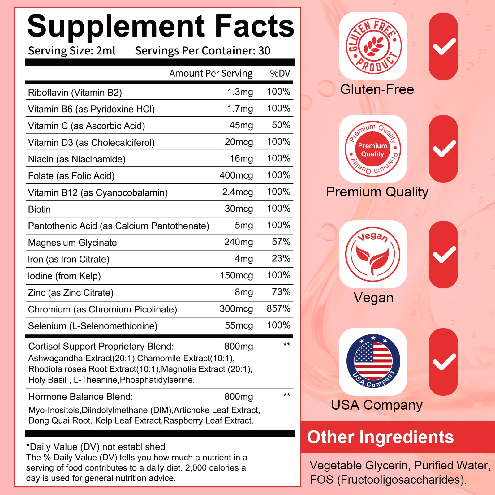Migcopat Women Endocrine Liquid Drops – Hormone Balance, Cortisol Support, Gut Health, Mood & Sleep