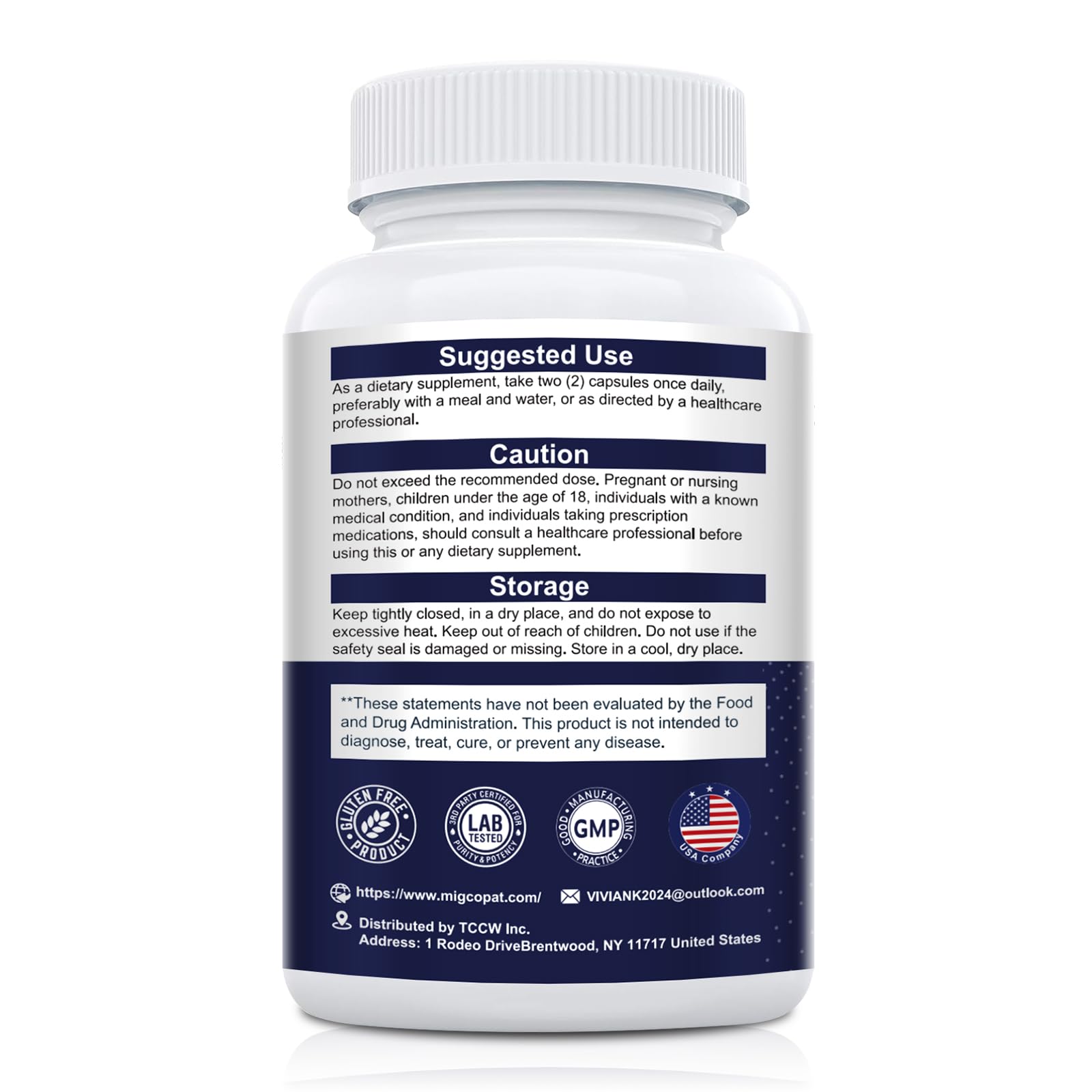 Migcopat Probiotics for Digestive Health – 80B CFU, Prebiotics, Postbiotics & Digestive Enzymes