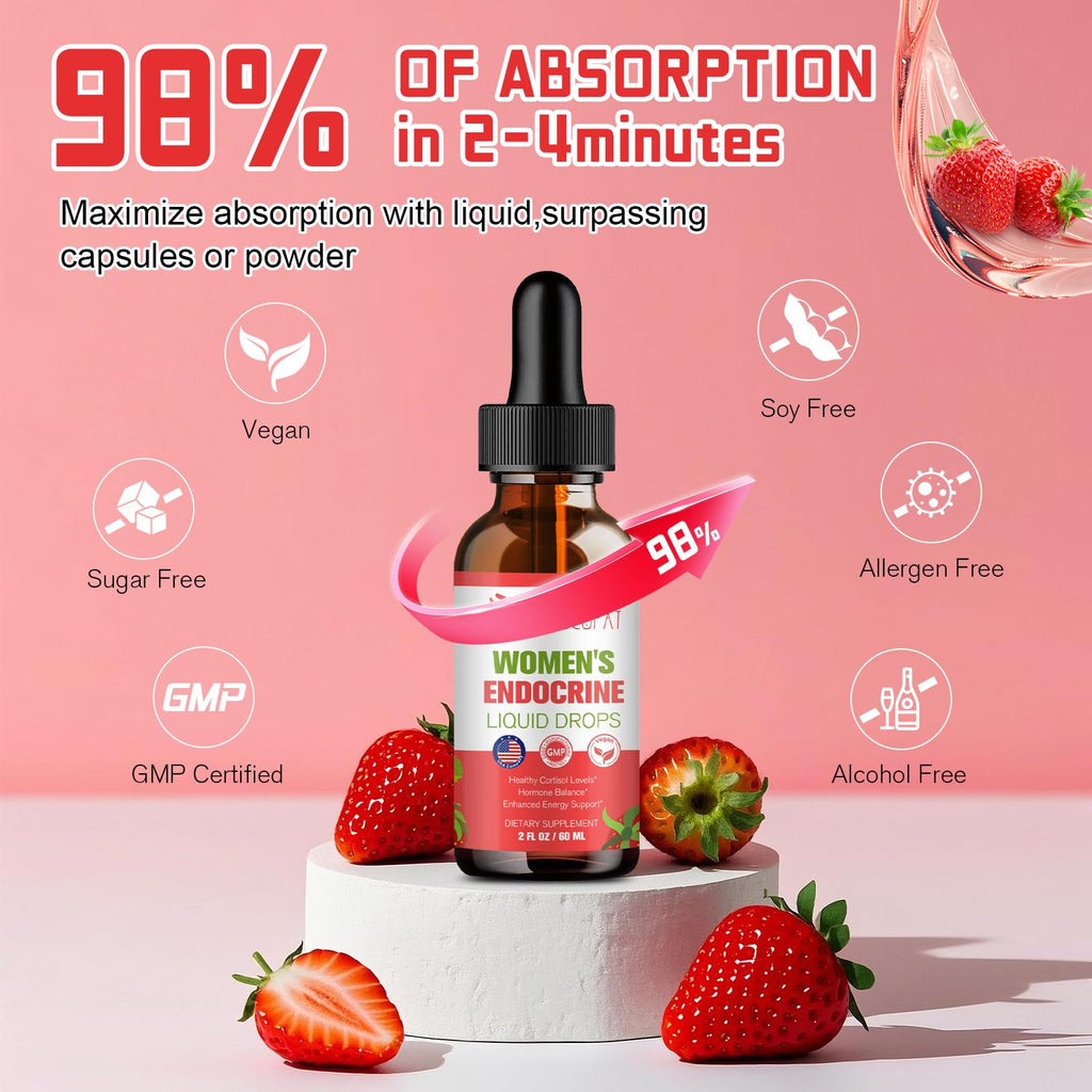 Migcopat Women Endocrine Superfood Drops | Cortisol Balance & Hormonal Support