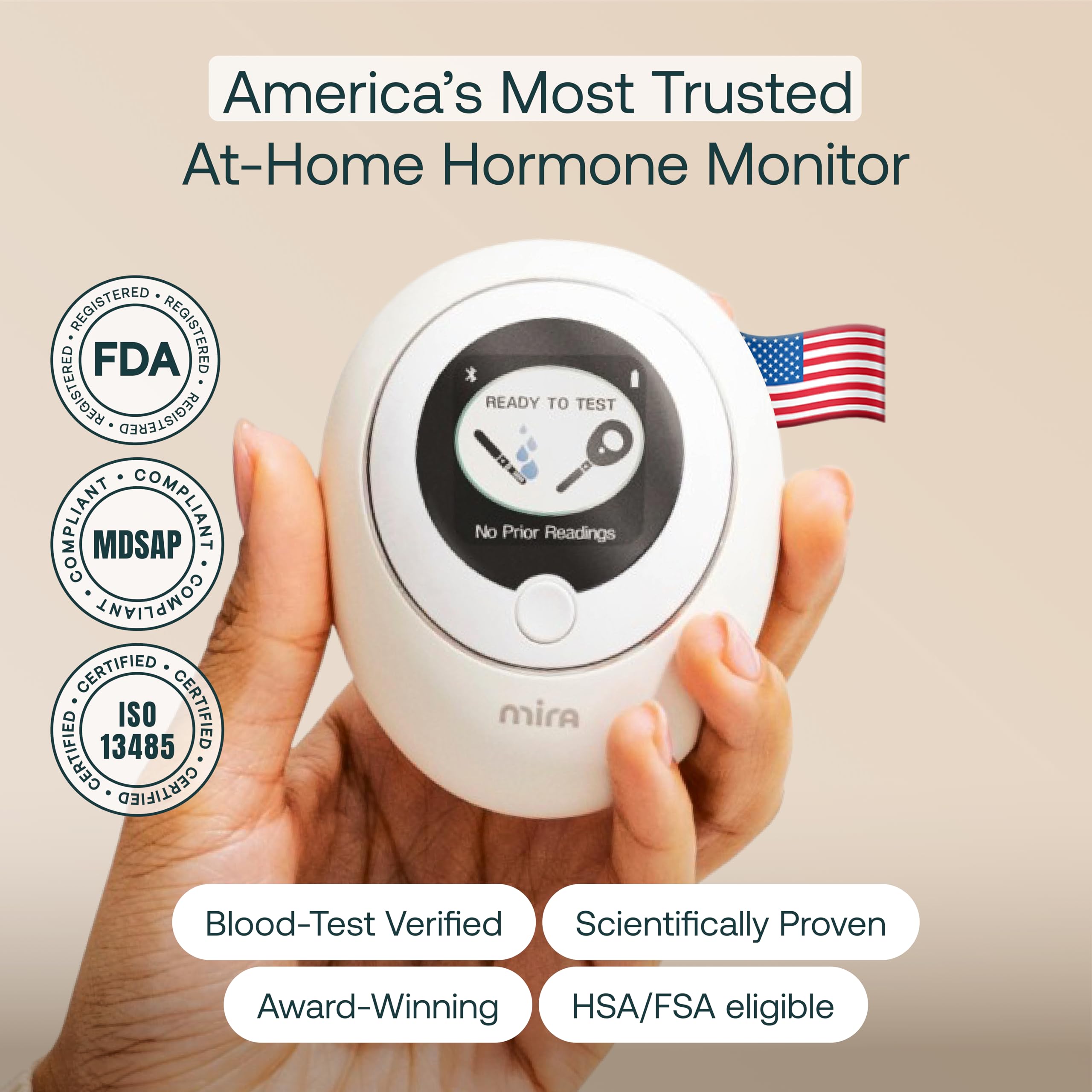 Mira Ultra4 Fertility Monitor & Ovulation Test Kit – Track 4 Hormones at Home, 20 Tests Included