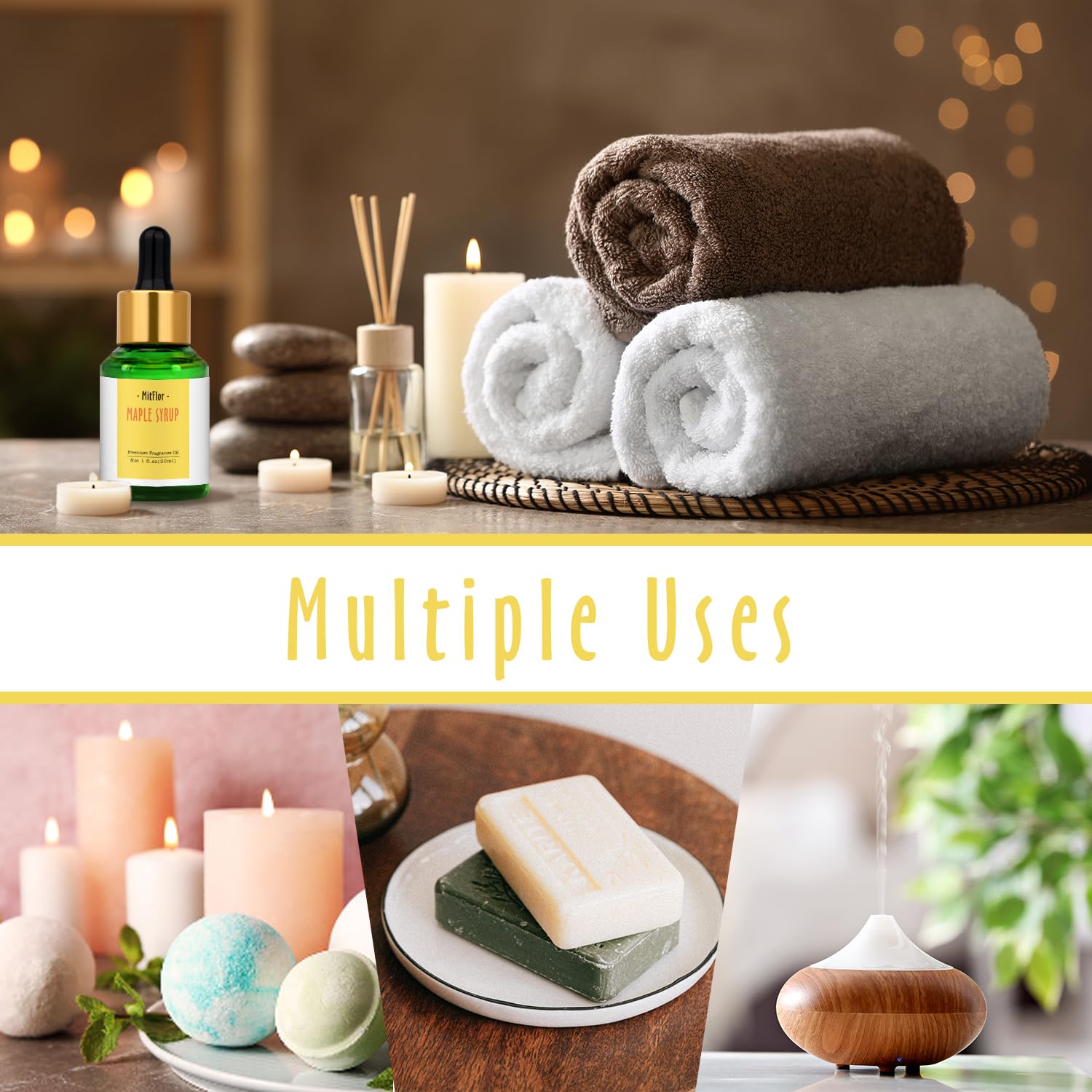 MitFlor Maple Syrup Fragrance Oil 30ml – Diffuser, Soap & Candle Scent
