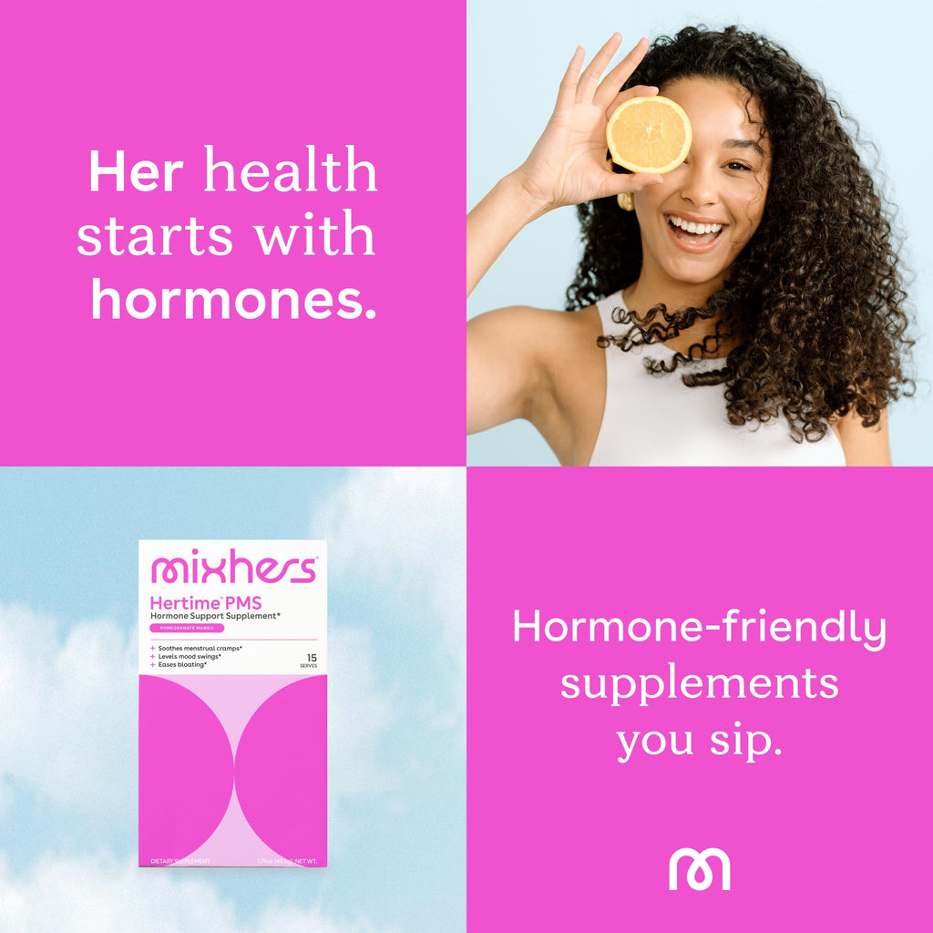 MIXHERS Hertime PMS – Hormonal Health & Menstrual Support (Sugar-Free)