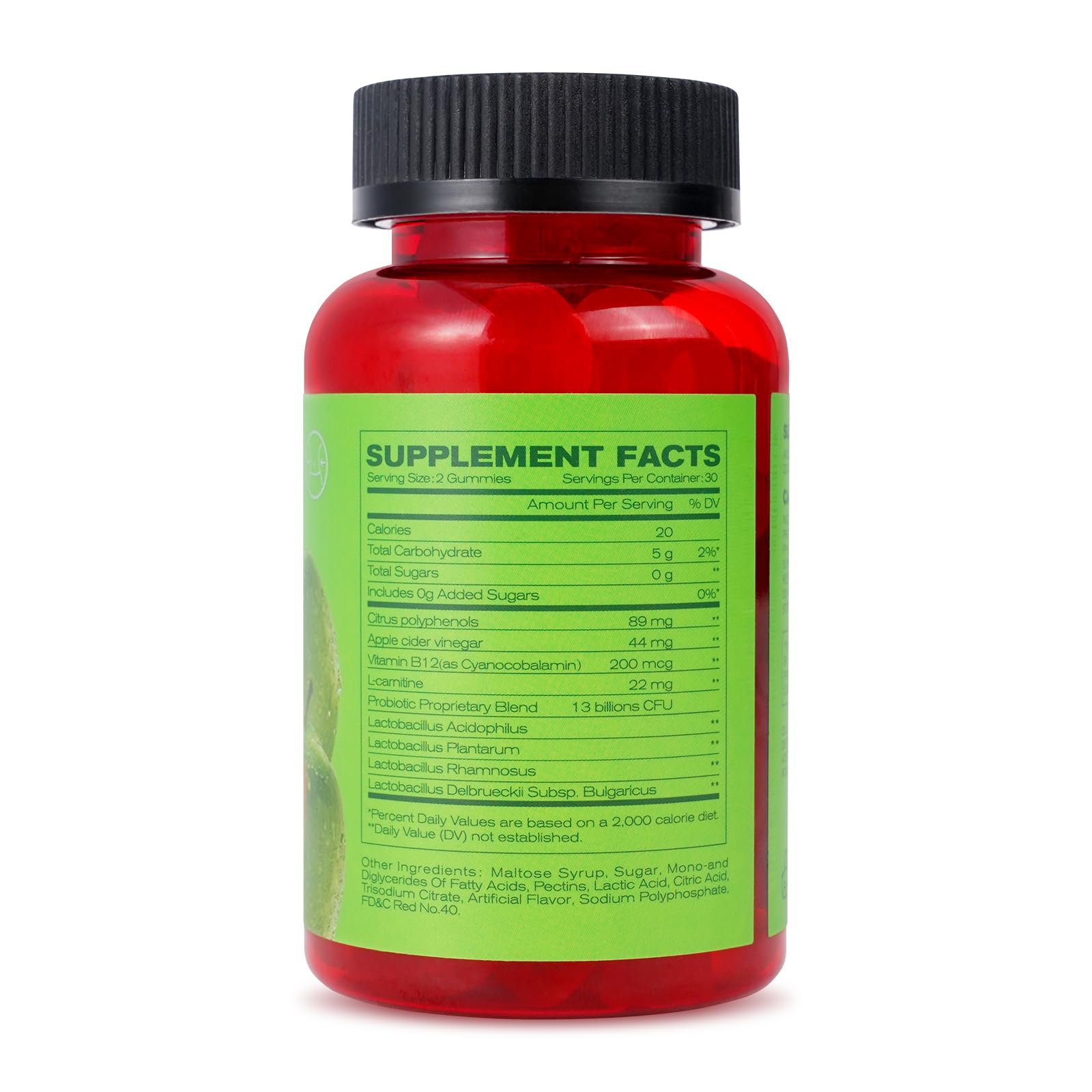 Montue Apple Cider Vinegar Gummies with B12 Multivitamin – ACV Supplement, Vegetarian, Non-GMO, 60 Gummies