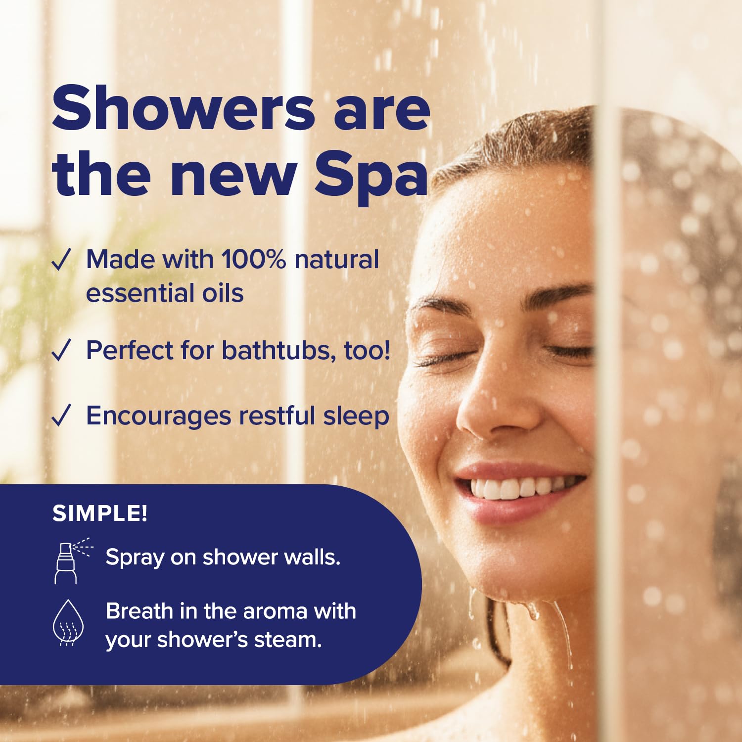 MOXE Shower Steamer Spray – Breathe & Dream Essential Oils, Made in USA (4 oz, 2 Pack)