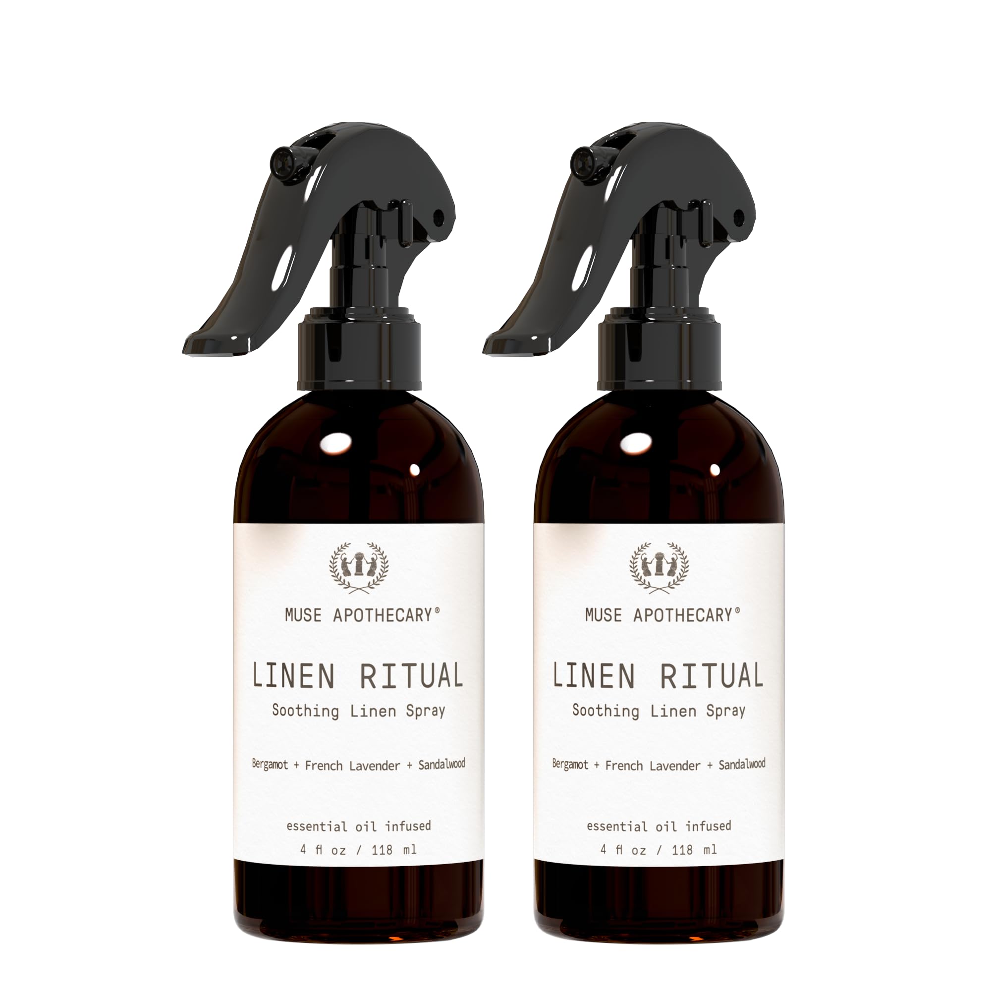 Muse Apothecary Linen Ritual Mist – Bergamot, Lavender & Sandalwood (2 Pack)