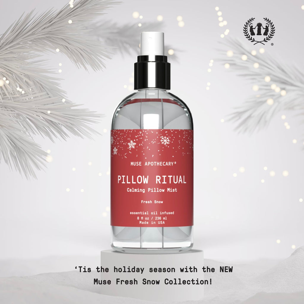 Muse Apothecary Pillow Ritual Pillow Mist – Fresh Snow (8 oz) 2-Pack