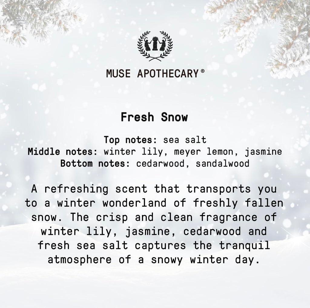 Muse Apothecary Pillow Ritual Pillow Mist – Fresh Snow (8 oz) 2-Pack