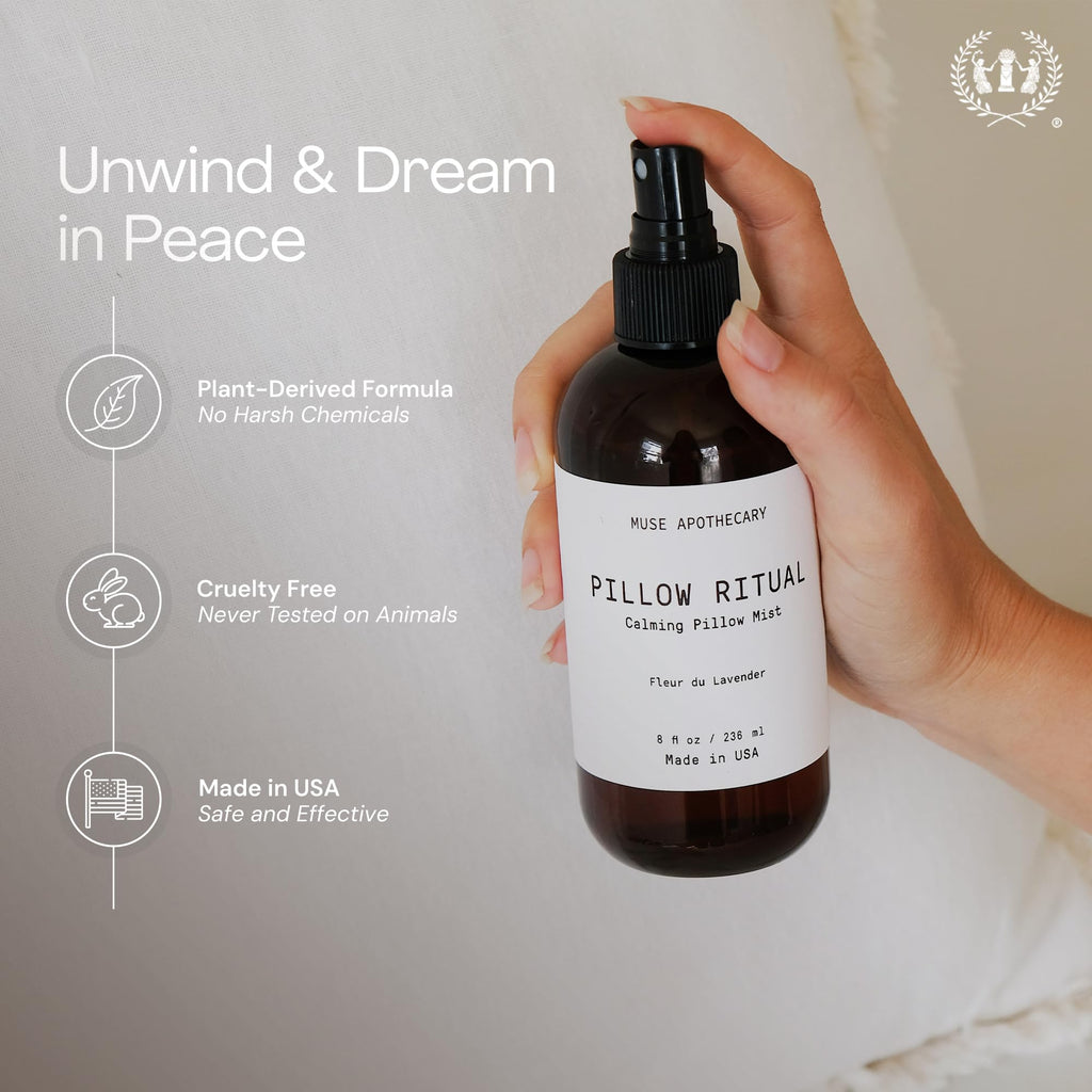 Muse Apothecary Pillow Ritual – Fleur du Lavender Pillow Mist, 4 oz