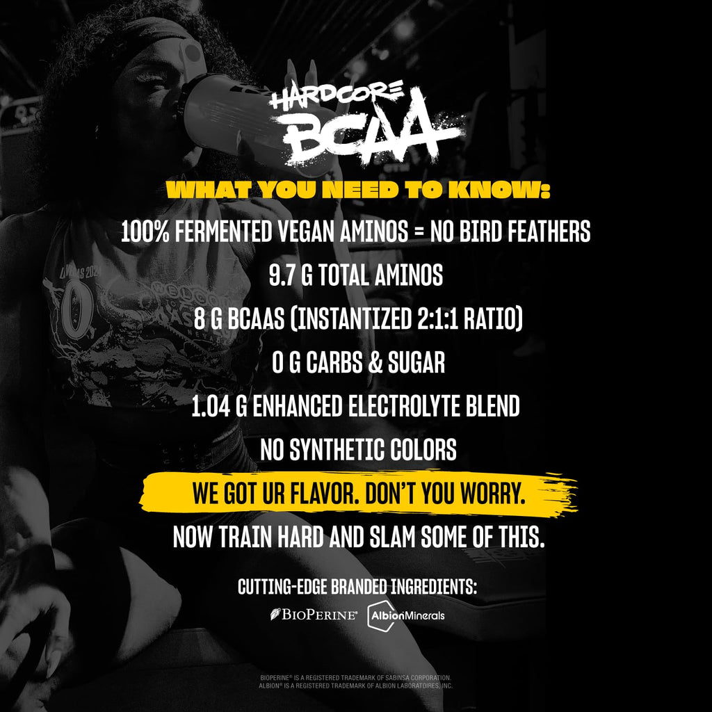 Mutant Hardcore BCAA – 30 Servings – Hydration + Recovery – Grape | Pre, Intra or Post Workout