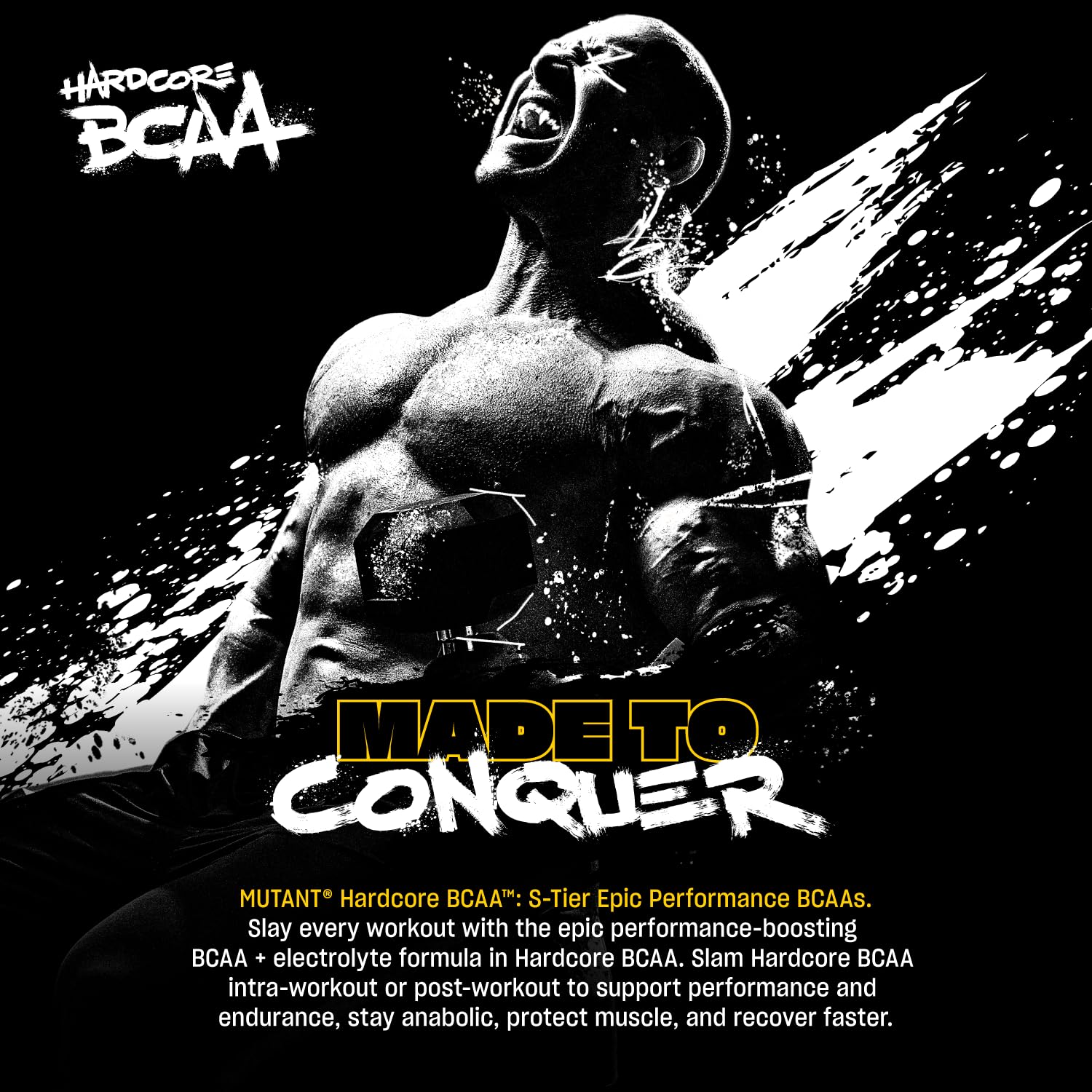 Mutant Hardcore BCAA – 30 Servings – Hydration + Recovery – Grape | Pre, Intra or Post Workout