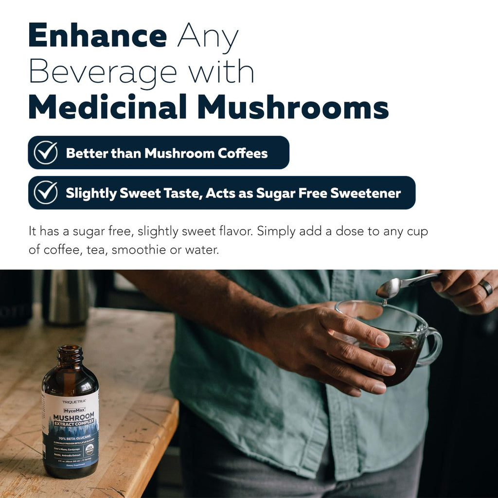 MycoMax Mushroom Complex – 70% Beta Glucans, US Grown