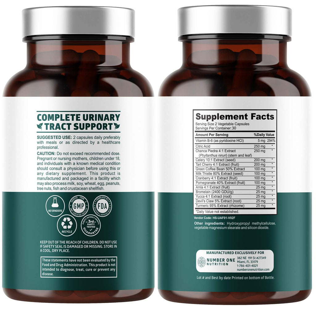 N1N Premium Uric Acid Support Supplement – 14x Potent Herbs, All Natural Kidney & Uric Acid Cleanse