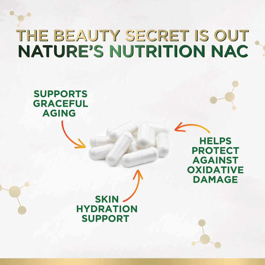 NAC Supplements N-Acetyl L-Cysteine (NAC) 1200 mg - NAC Supplement for Lung Health & Immune Support, Liver Support & Antioxidants, Freefrom N-Acetylcysteine, Gluten Free, Non-GMO, 60 Veggie Capsules