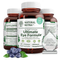 Natural Nutra Eye Health Supplement - Bilberry & Blueberry for Day & Night Vision, Vegan & Non-GMO