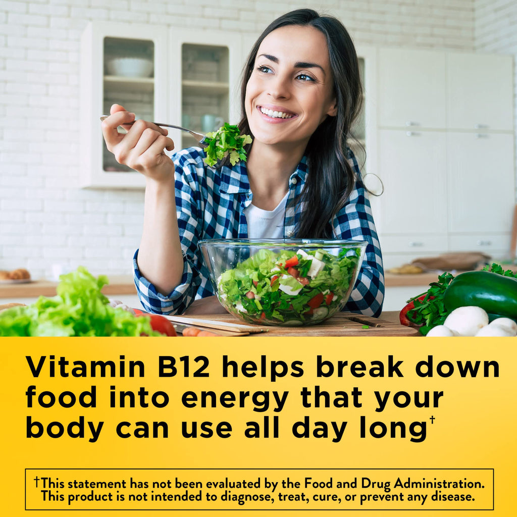 Nature Made Vitamin B12 1000 mcg Sublingual – 50-Count, Sugar Free