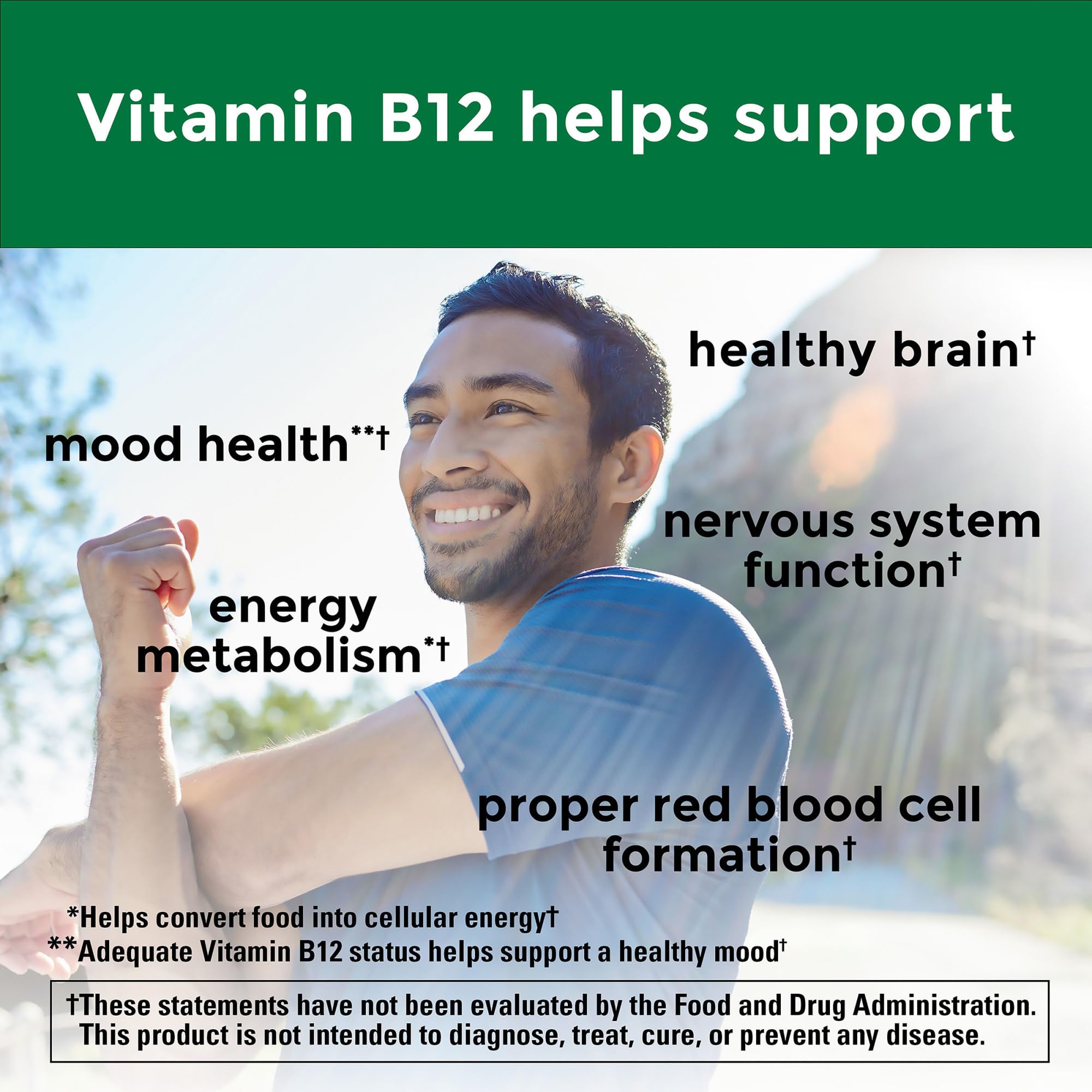 Nature Made Vitamin B12 1000 mcg Time Release Tablets – 75 Day Supply