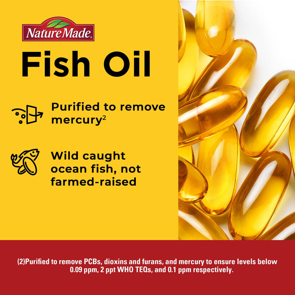 Nature Made Burp Less Ultra Omega-3 1400 mg Softgels – 90-Count, EPA & DHA