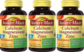 Nature Made Calcium, Magnesium & Zinc with Vitamin D Tablets – Value Size 300 Ct (3-Pack)