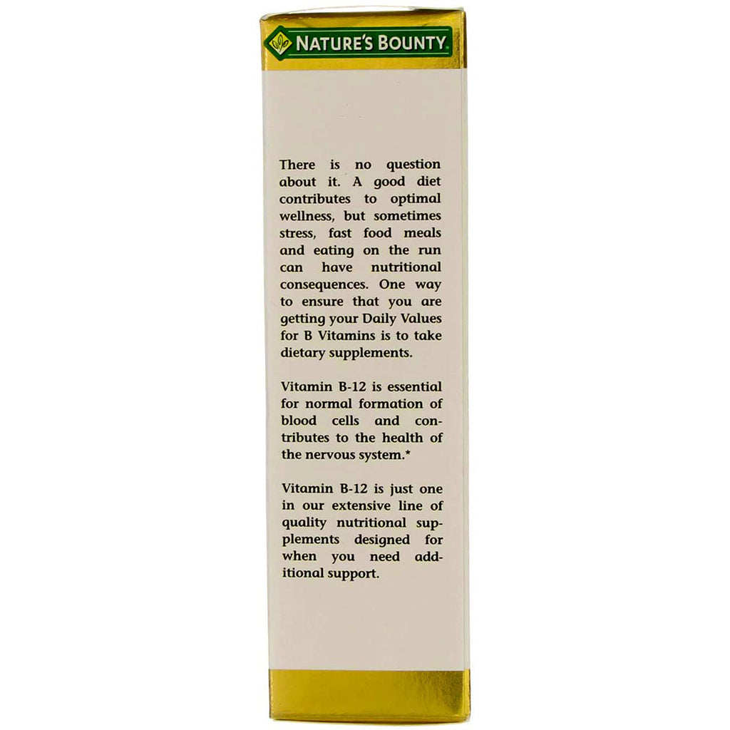Nature's Bounty B-12 5000 mcg Sublingual Liquid – Energy Support, 2 oz (Pack of 2)