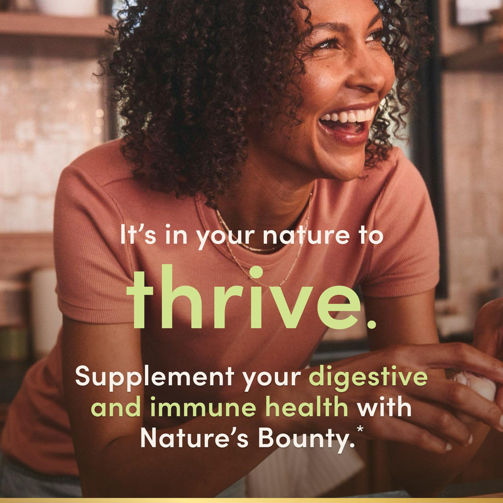 Nature's Bounty Probiotic Gummies - Immune Support & Digestive Health, Pineapple/Raspberry/Orange, 60 Count