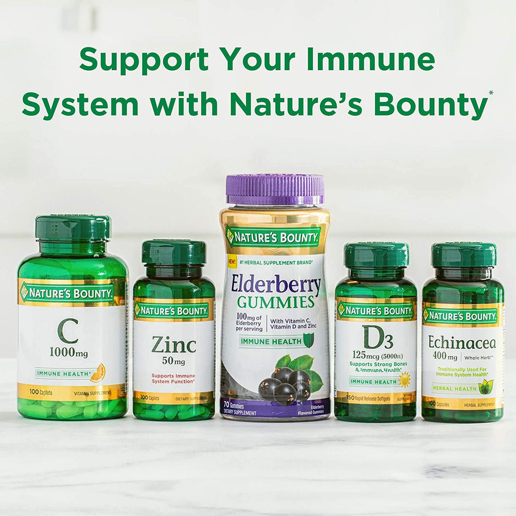 Nature's Bounty Vitamin D3 1000IU Softgels - Immune Support & Bone Health, 360-Count Tri-Pack