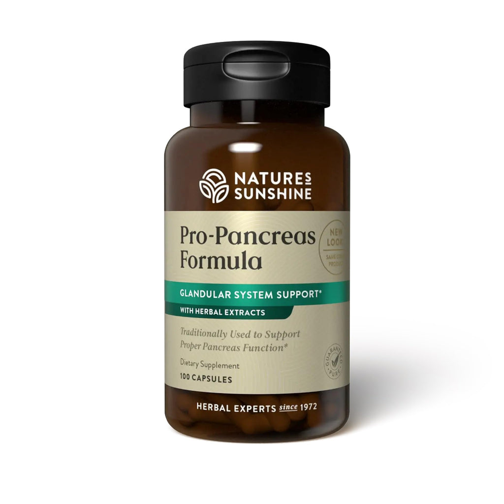 Nature's Sunshine Pro-Pancreas, 100 Capsules, Kosher | Herbal Formula Enhances Digestion, Promotes Immunity, and Helps the Liver and Pancreas