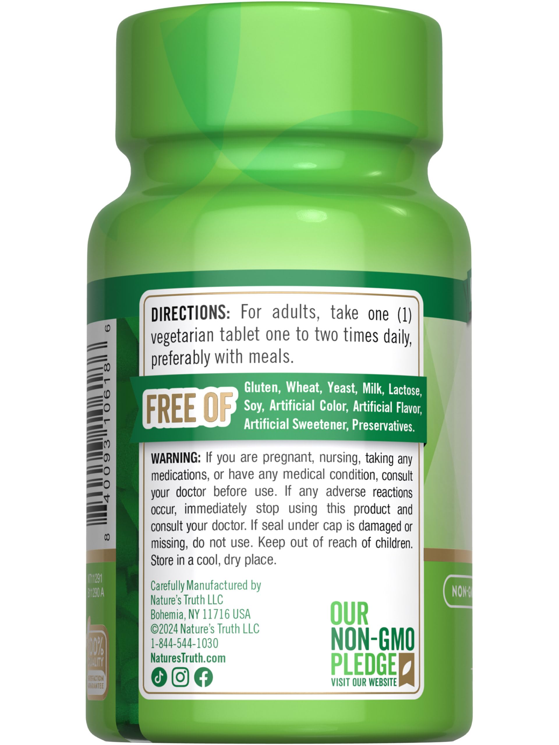 Nature's Truth Vitamin D3 400 IU – 100 Tablets – Pack of 2 | Vegetarian, Non-GMO, Gluten Free